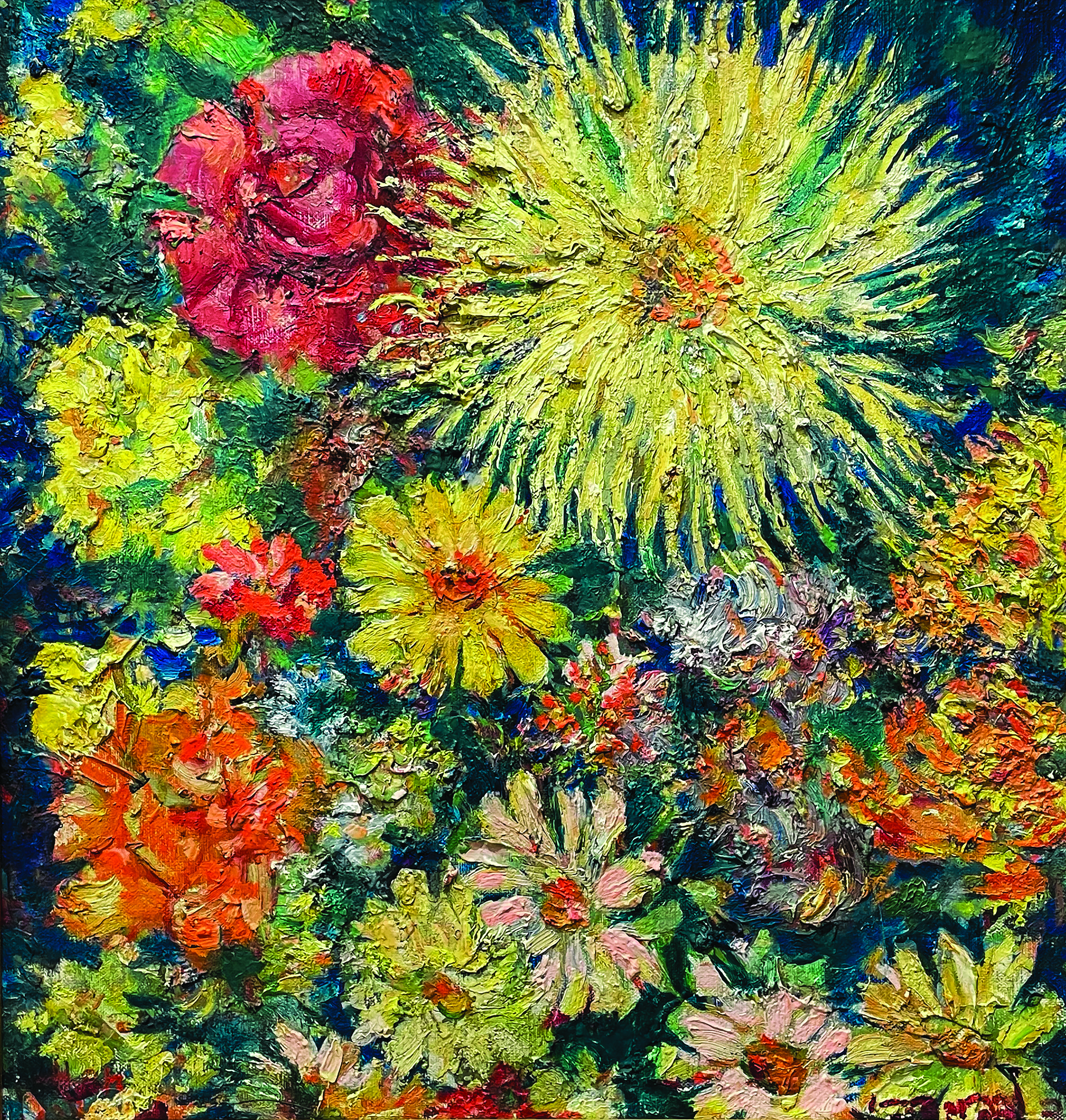 Untitled, Green Sea of Flowers—22x24—Israel—RESAMPLED