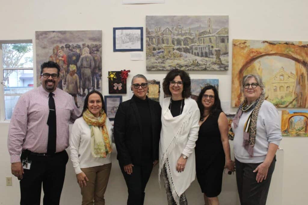 Left to right: Denis Flores, Shirley Aragon, Nancy Ramirez-Flores, Gayle Nadler, Leora Raikin, Resa Nikol.