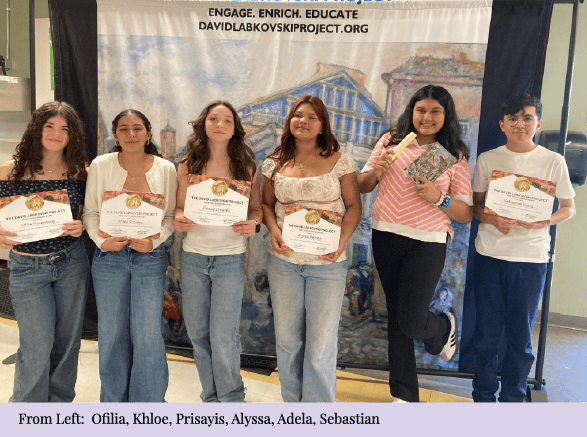 Students participate in DLP's in-school Holocaust education program at Multicultural Learning Center.