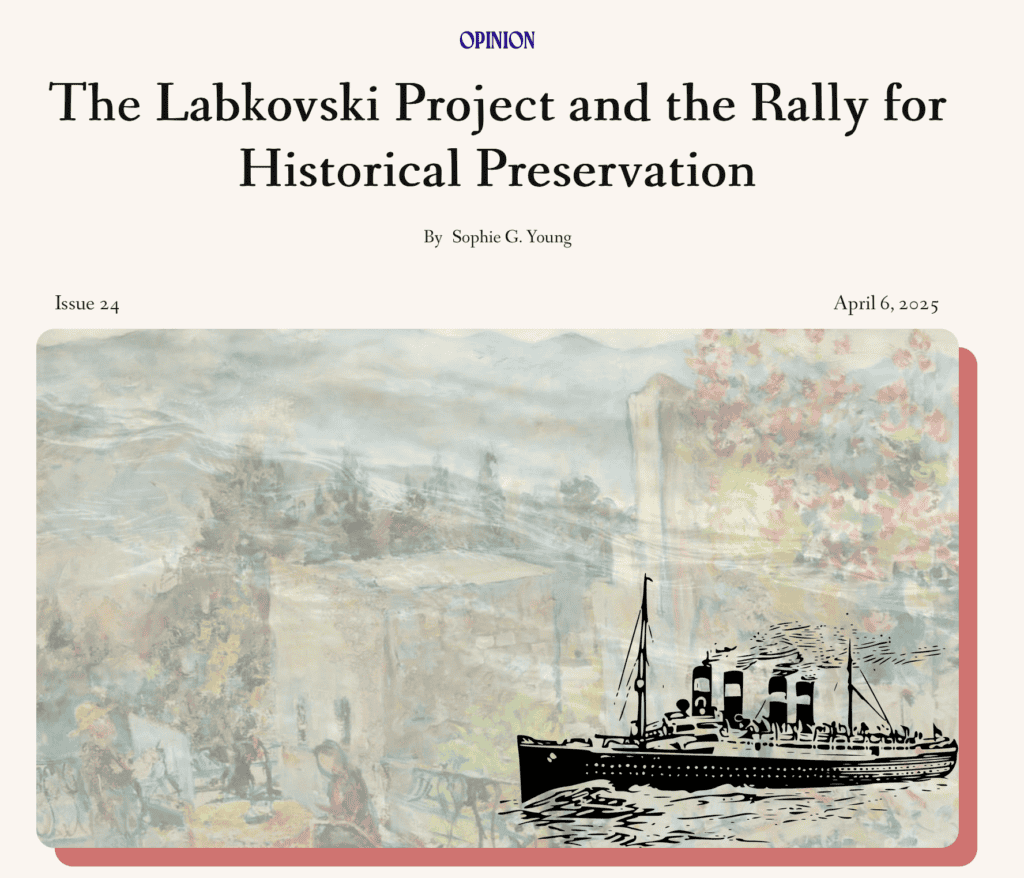 Sophie Young Historical Preservation Header for April 2025 Nov Magazine